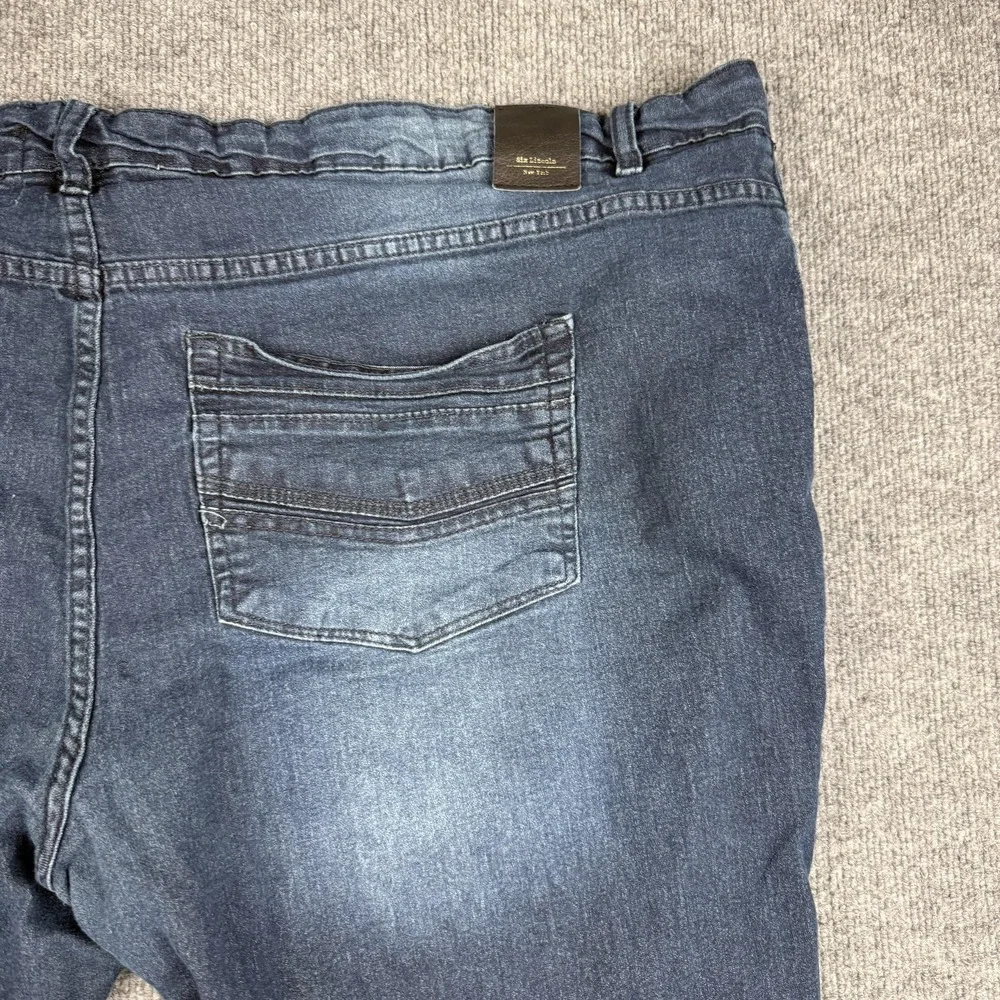 Six Lincoln Jeans Mens 48 Blue Slim Fit Stretch‎ Denim Straight Leg Big & Tall